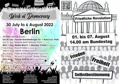 Берлін. Тиждень демократії з 30 липня по 6 серпня